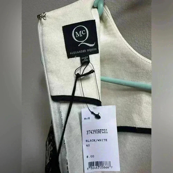 NEW | McQ by Alexander McQueen Abstract Print Sheath Dress | Women’s Size 4 - Picture 7 of 12